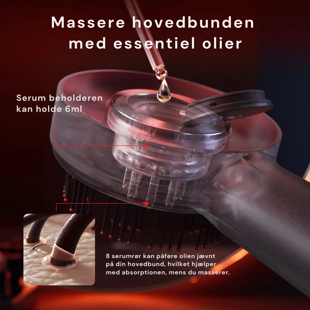 Nuvella PulseComb - Hovedbunds massage børste