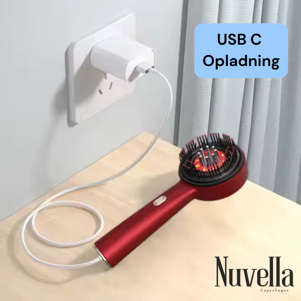 Nuvella PulseComb - Hovedbunds massage børste