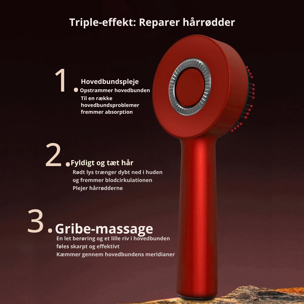 Nuvella PulseComb - Hovedbunds massage børste